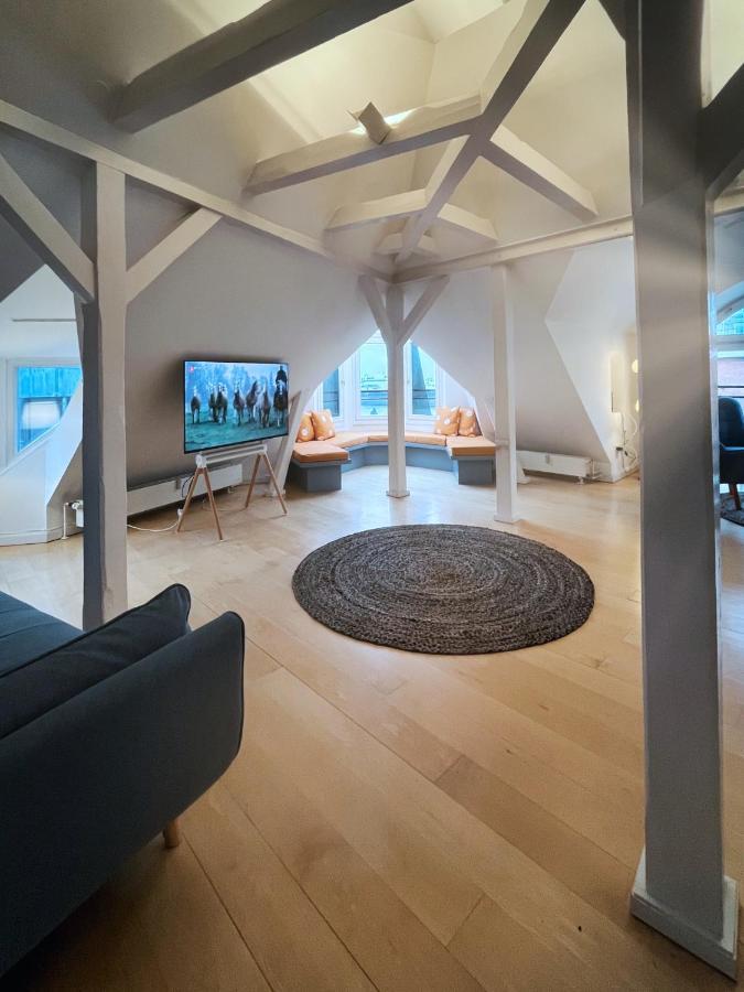 Loft-Panoramablick-Hafen & Elbe! Daire Hamburg Dış mekan fotoğraf