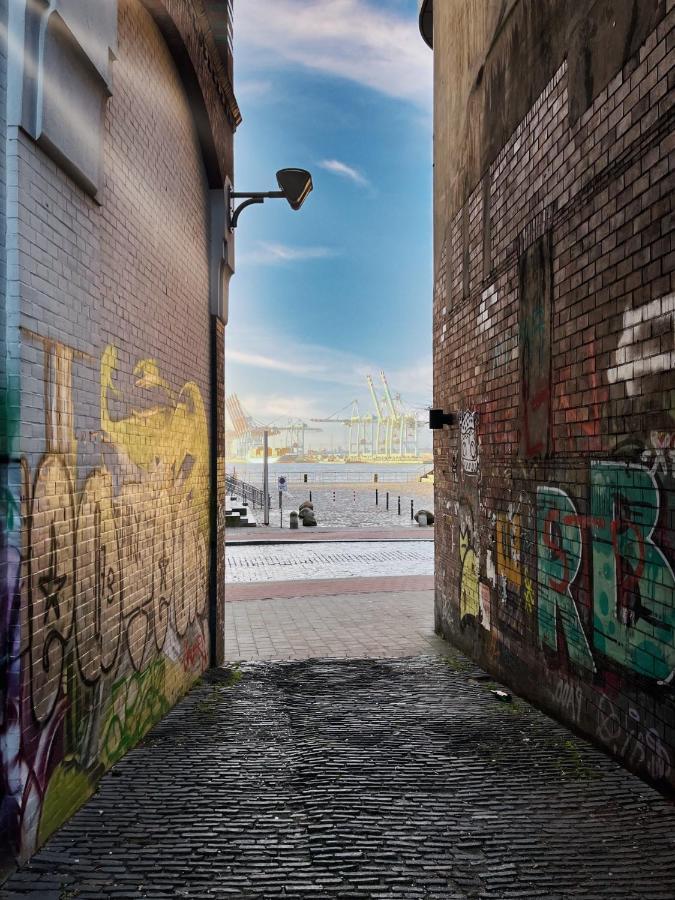 Loft-Panoramablick-Hafen & Elbe! Daire Hamburg Dış mekan fotoğraf
