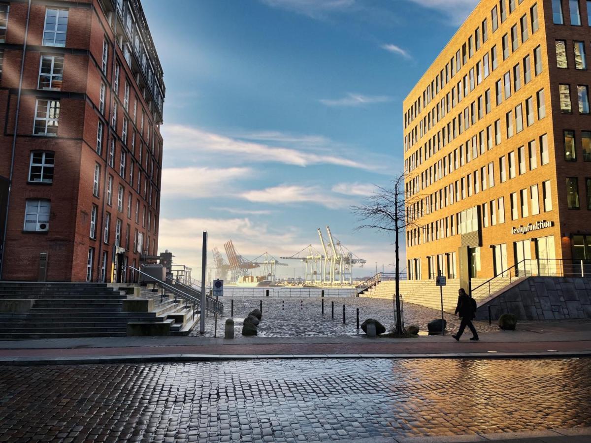 Loft-Panoramablick-Hafen & Elbe! Daire Hamburg Dış mekan fotoğraf